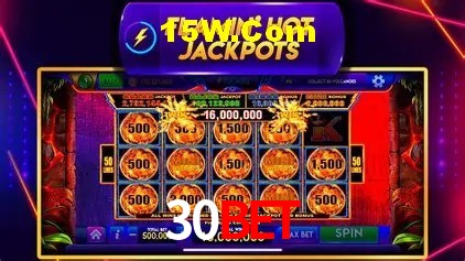 Interface moderna da plataforma 30Bet